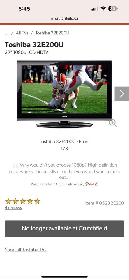 Toshiba 32E200U TV - photo 5