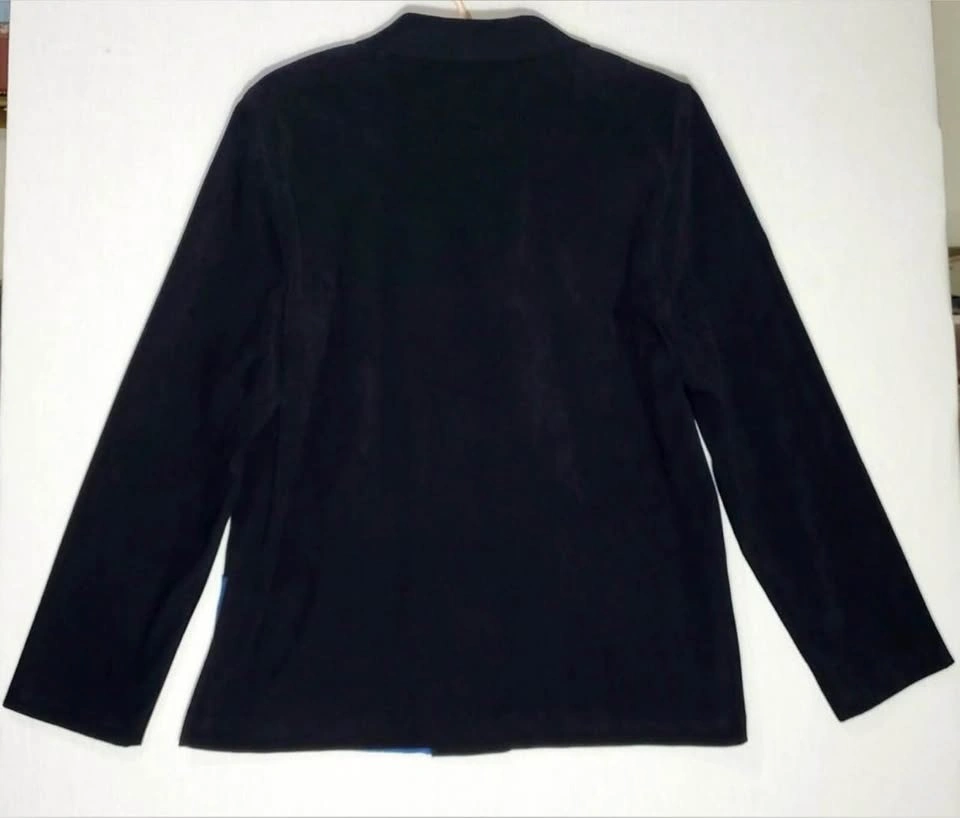 Vintage Colorblock Patchwork Floral Embroidered Blazer Size L - photo 3