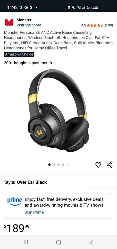New Monster Persona ANC Headphones