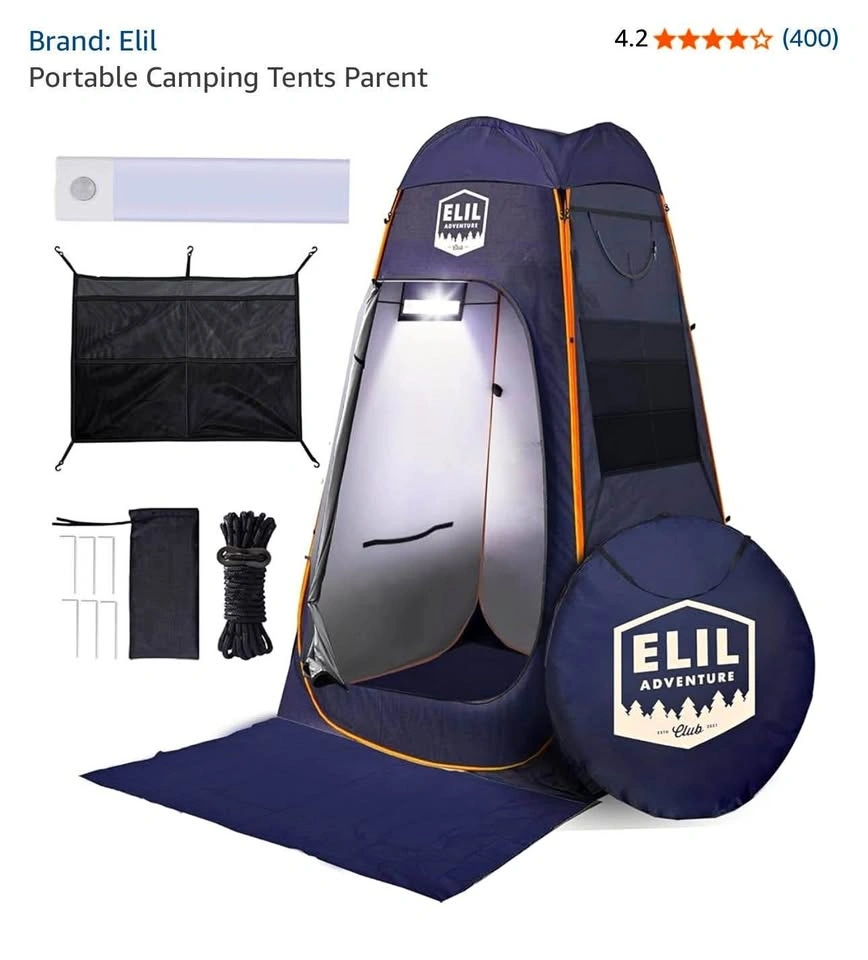 New Elil Extra Large Pop Up Privacy Tent w/ LED Light