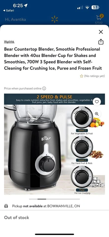New and sealed Bear countertop blender