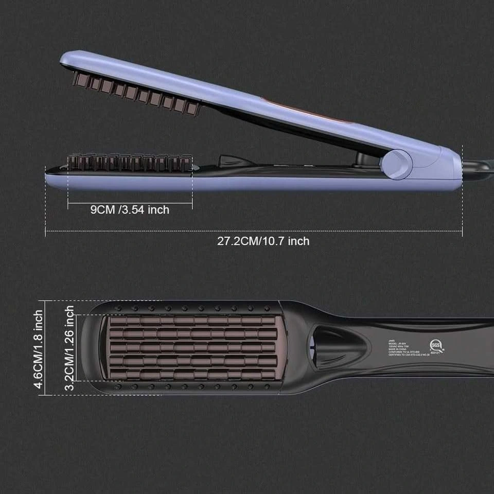 Hair Brush / Iron, Adjustable Temp, Tail Rotation, Dual Voltage - photo 2