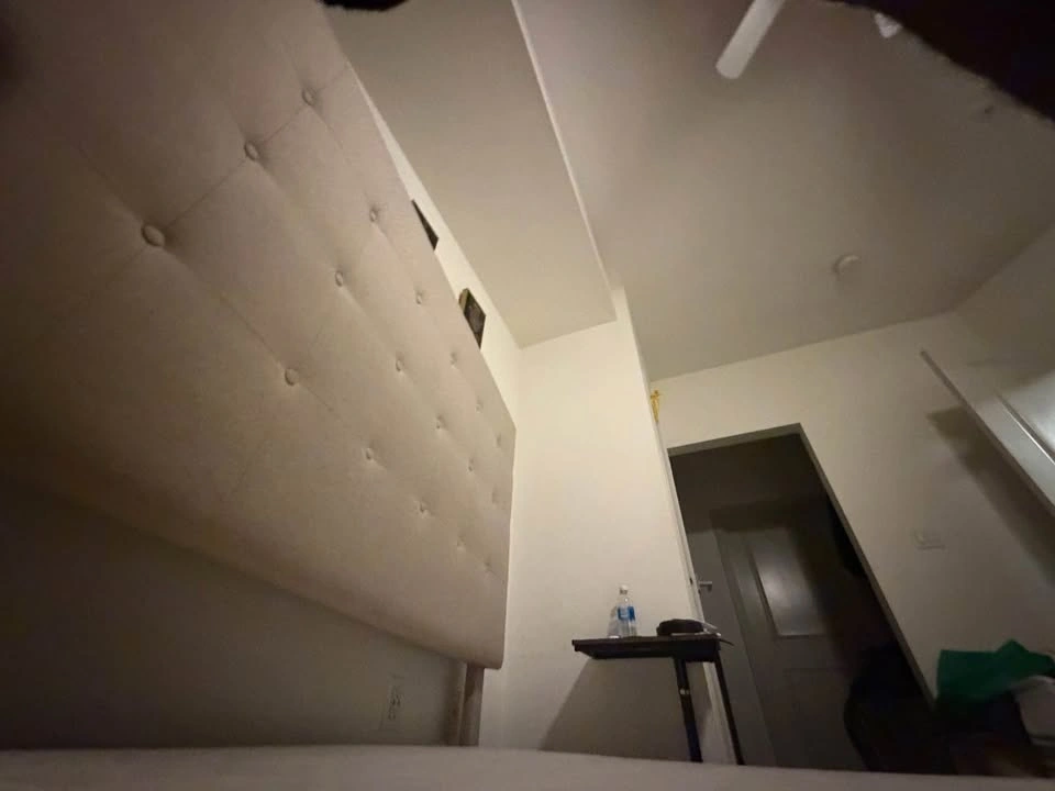 Queen Upholstered Bed Frame (Modern Beige) – Great Condition - photo 3