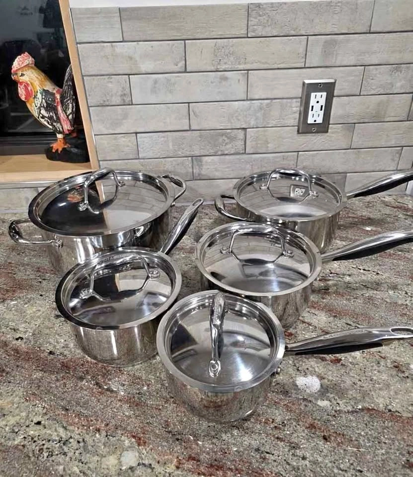 Lagostina Stainless Steel Pot Set For Sale