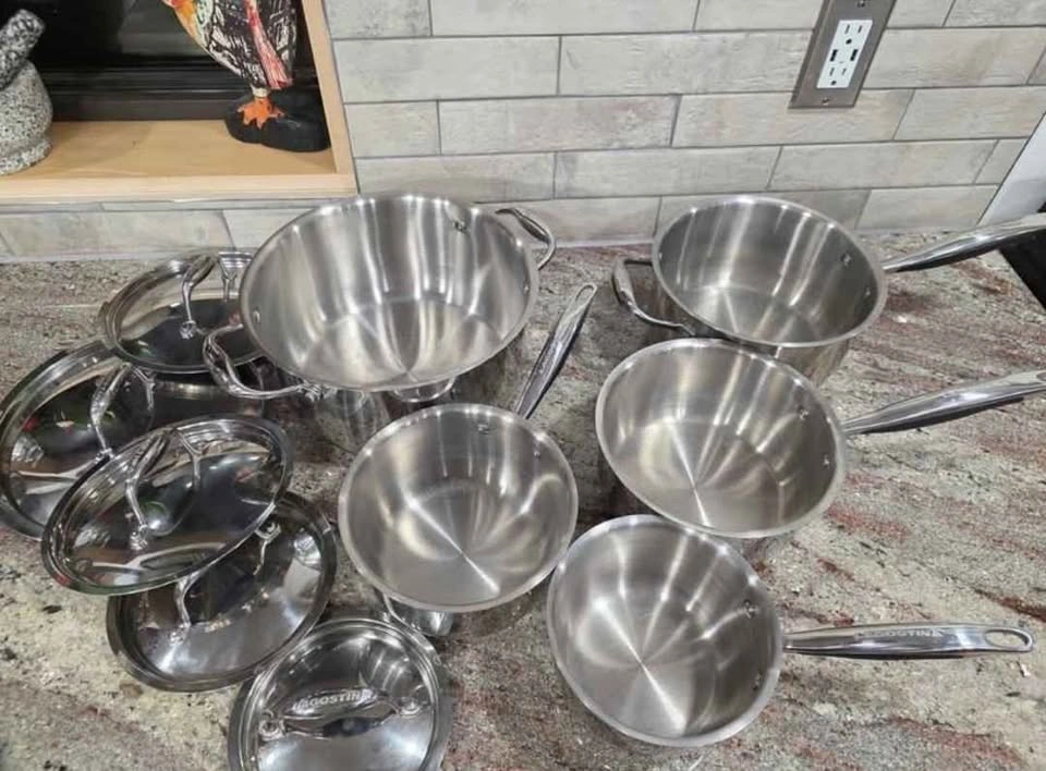 Lagostina Stainless Steel Pot Set For Sale - photo 2