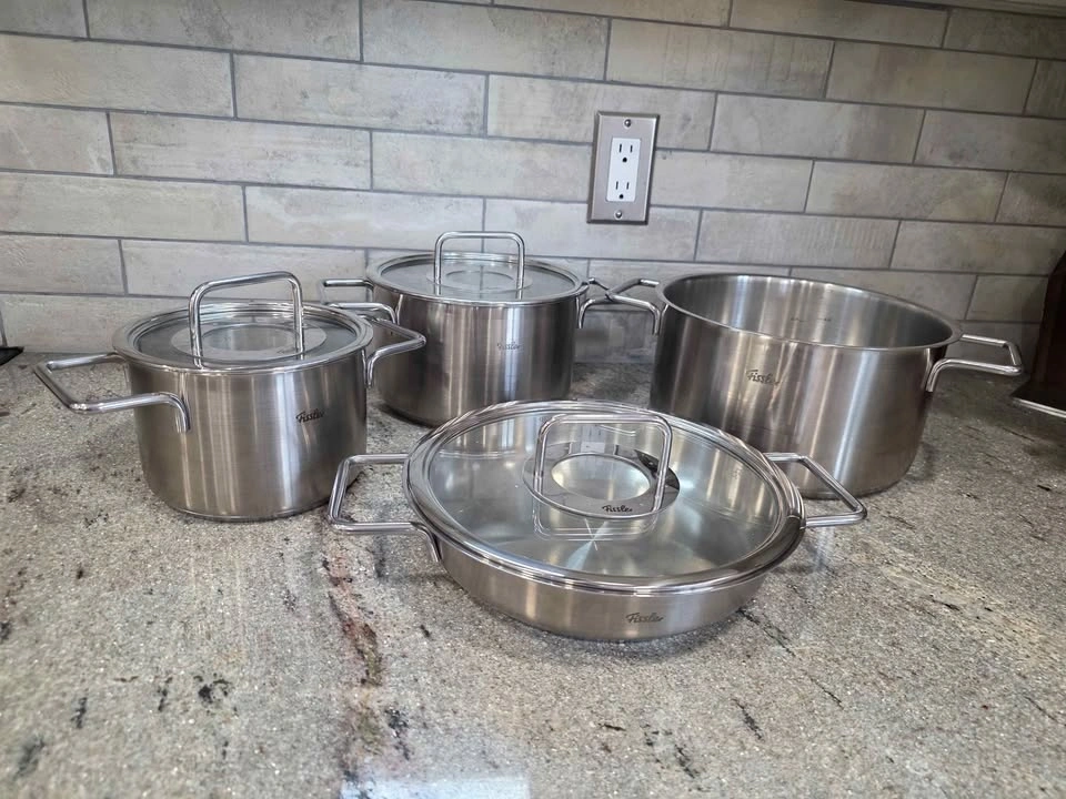 Fissler Pure Collection Stainless Steel Cookware Set, 7-piece - photo 2