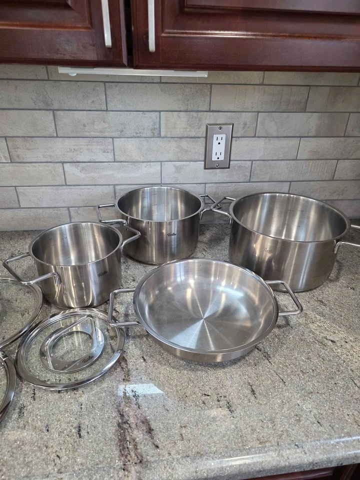 Fissler Pure Collection Stainless Steel Cookware Set, 7-piece - photo 3