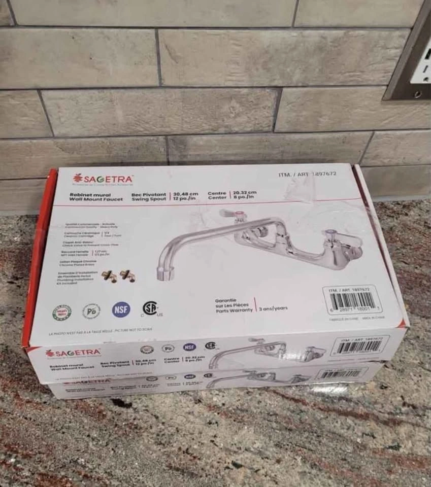 Sagetra Wall Mount Commercial Faucets - photo 3