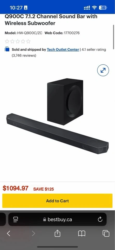 Samsung HW-Q900C 7.1.2 Channel Sound Bar + Wireless Subwoofer & - photo 4
