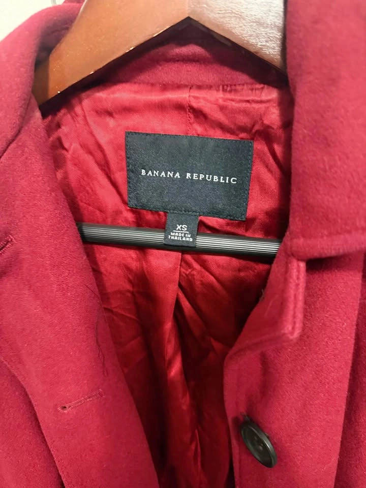 Banana Republic Coat Size XS Red