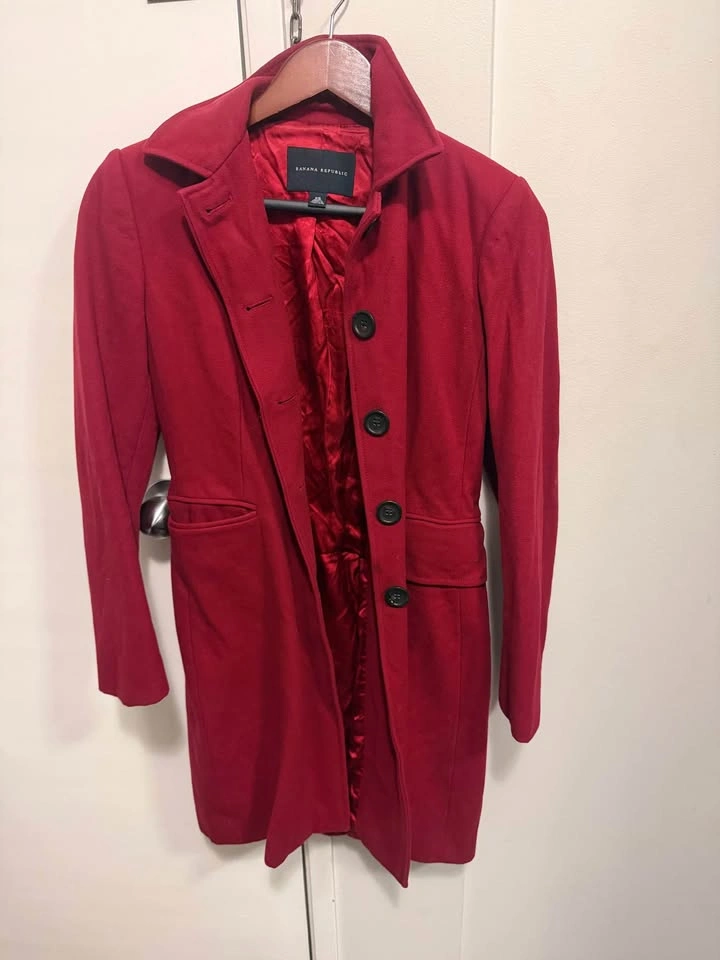 Banana Republic Coat Size XS Red - photo 2