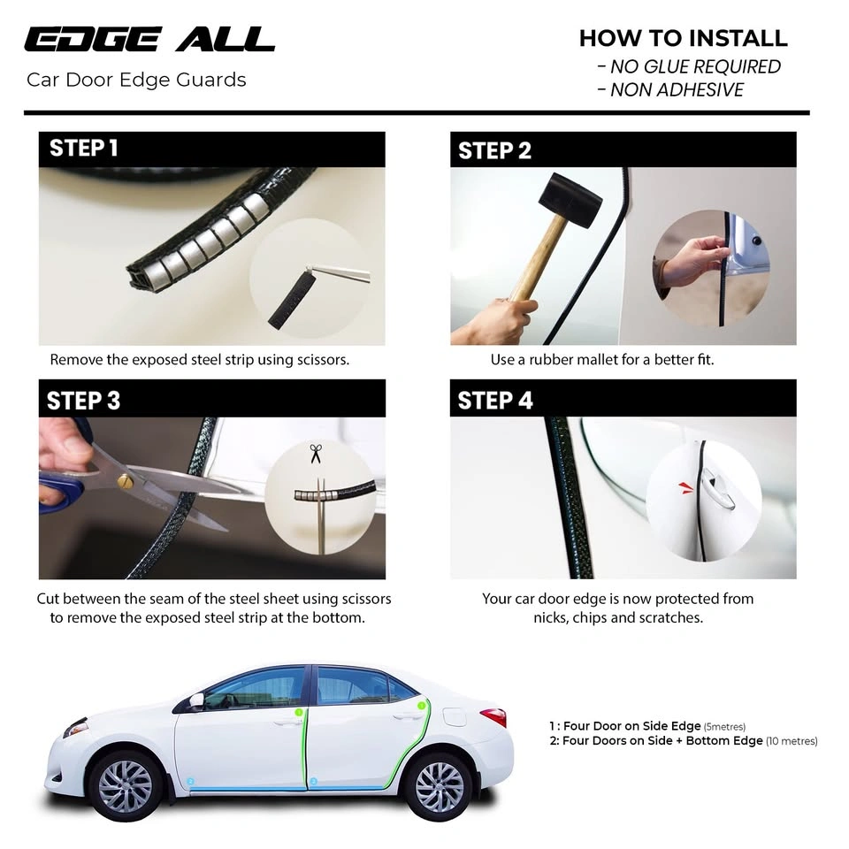 Edge All Rubber Guard/Protector, Anti-Scratch, Universal Fit - photo 5
