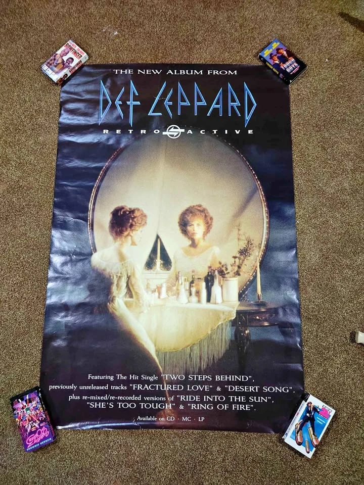 Vintage Rare 1993 Def Leppard Retro Active