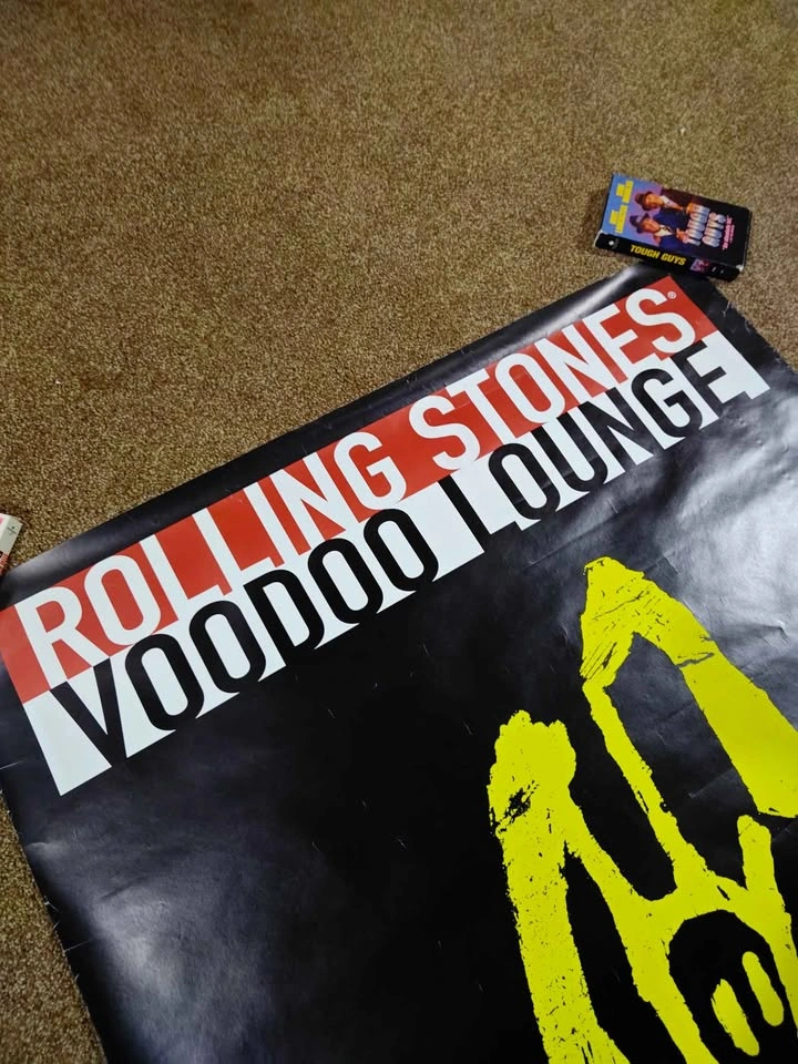 Vintage 1994 Rolling Stones Voodoo Lounge Concert Poster - photo 3