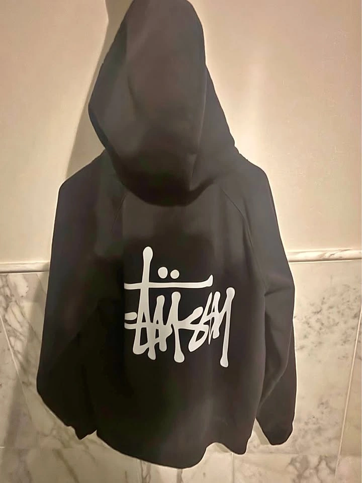 Stussy Basic Zip Up Hoodie Black
