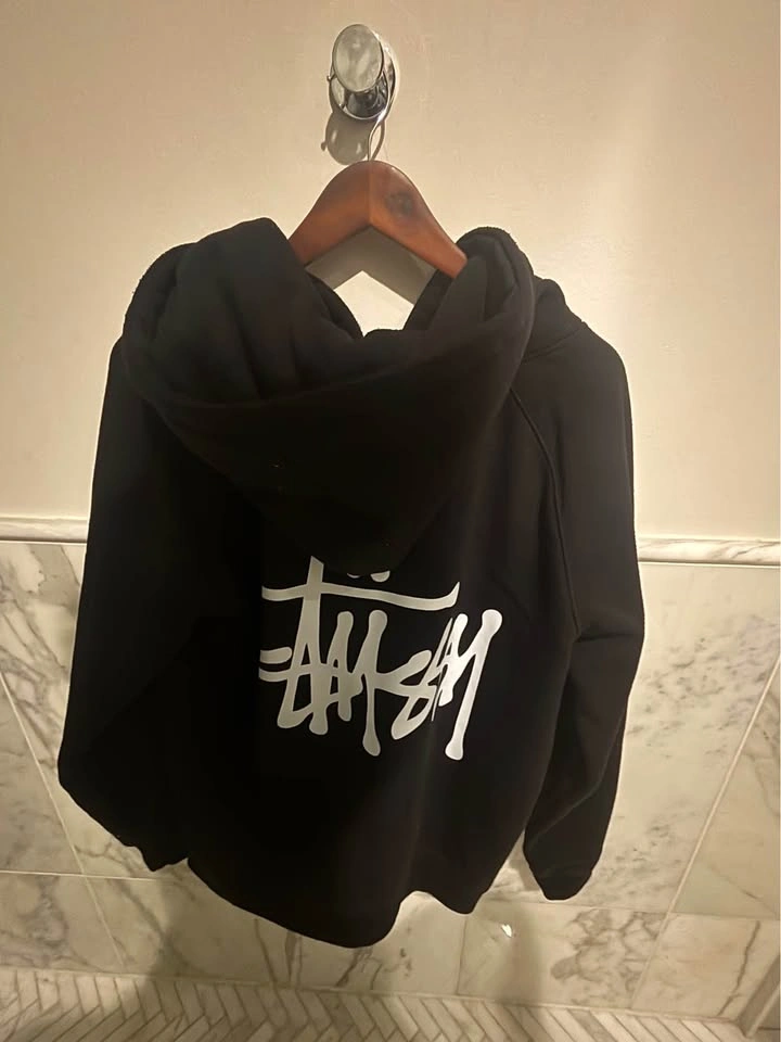 Stussy Basic Zip Up Hoodie Black - photo 4