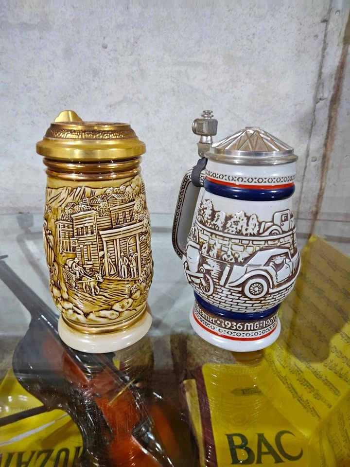 Vintage 80's Beer Stein Collectibles x2