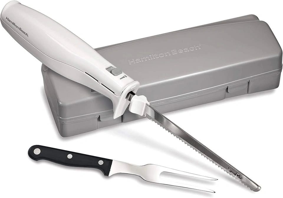 Hamilton Beach Electric Knife w/ Case & Fork