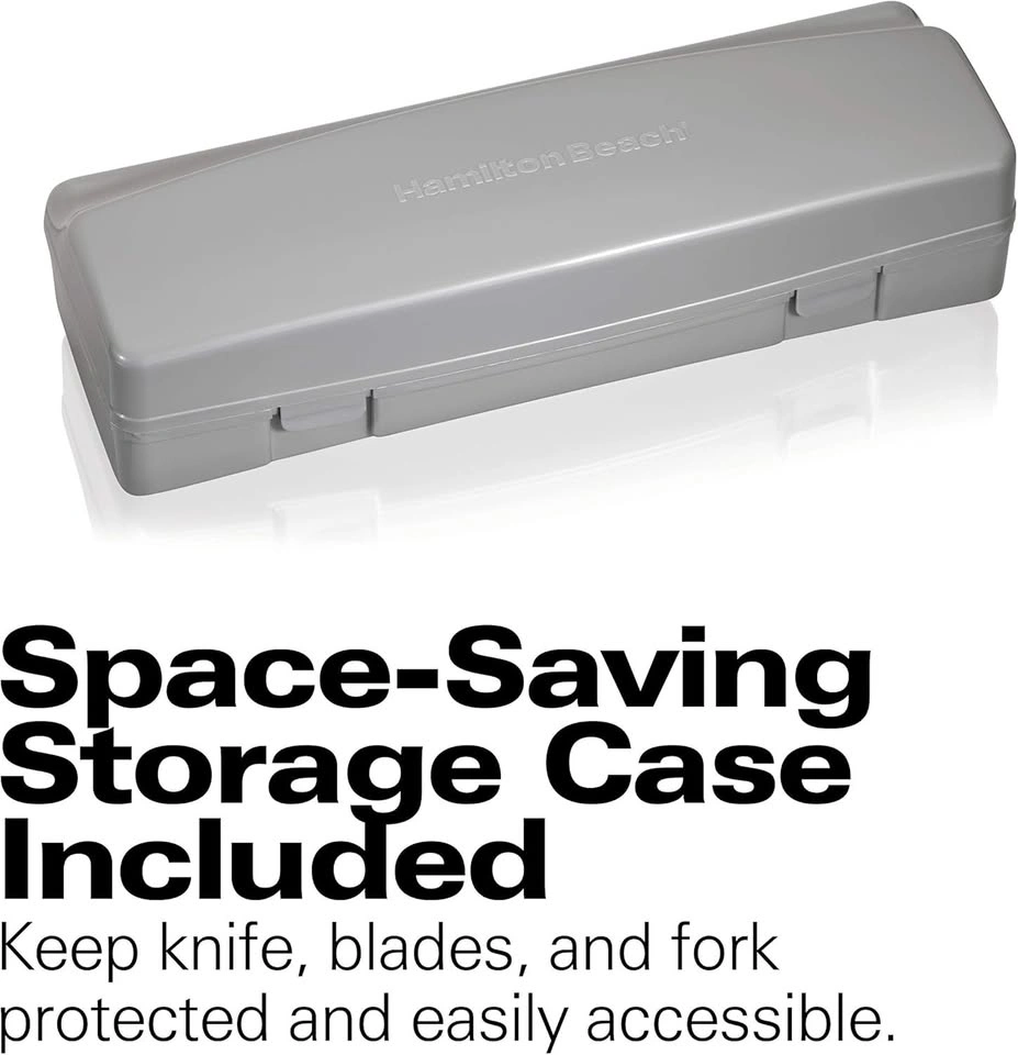 Hamilton Beach Electric Knife w/ Case & Fork - photo 4