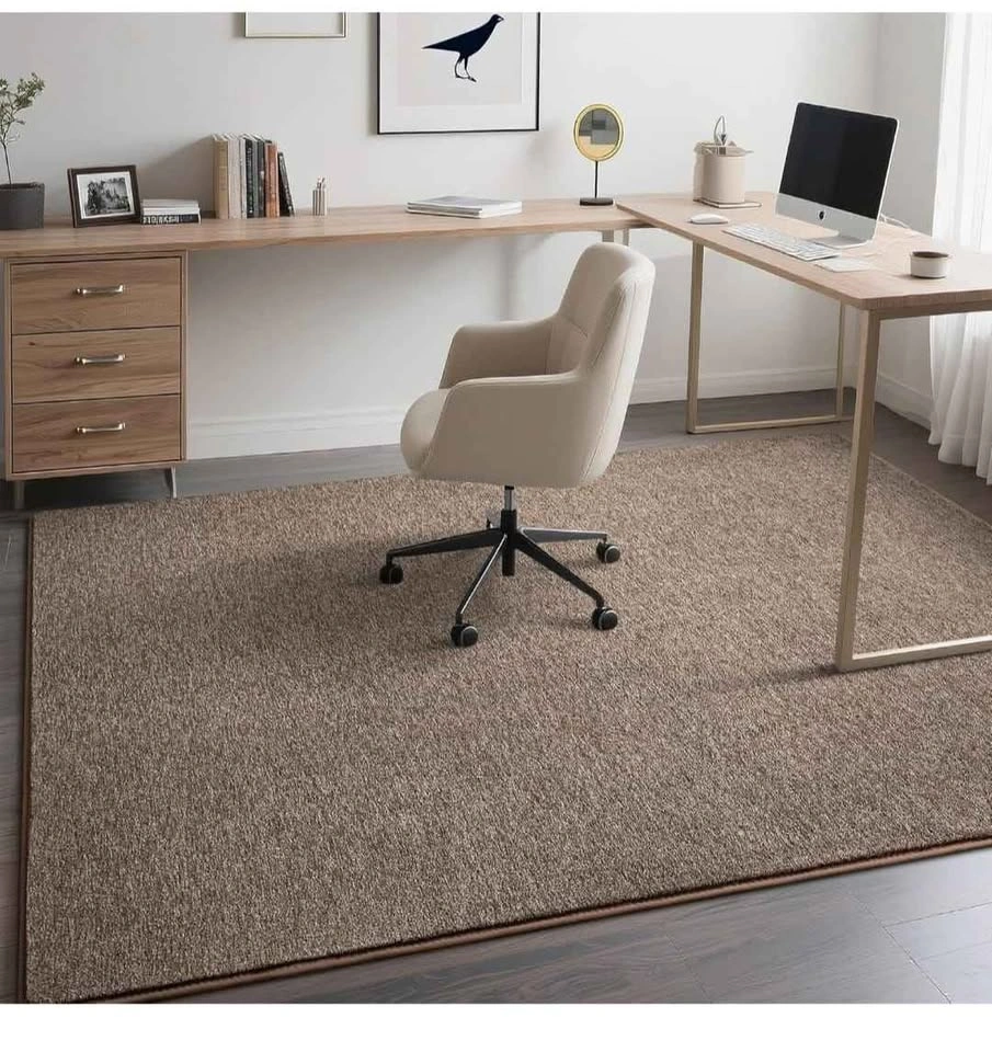 5x7 Brown & White Memory Foam Area Rug - photo 4