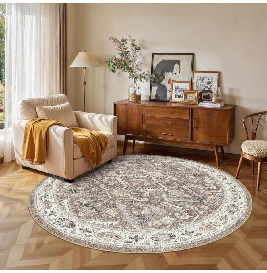6x6 Round Area Rugs for Living Room - photo 3