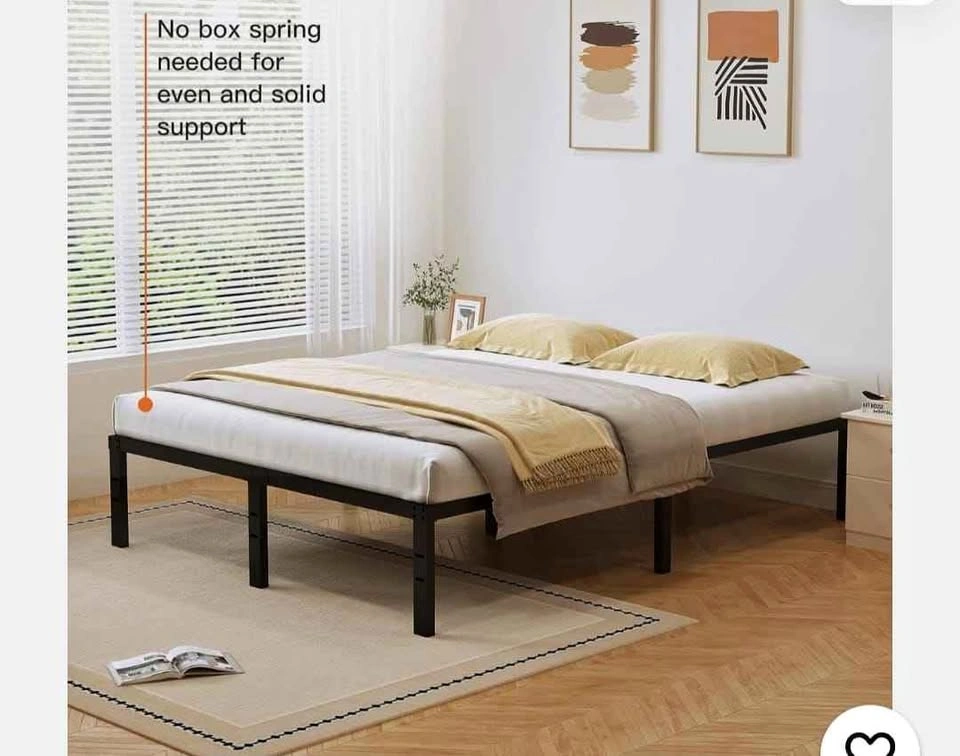 Queen Bed Frame - Heavy Duty Metal Platform