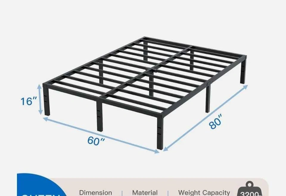 Queen Bed Frame - Heavy Duty Metal Platform - photo 2
