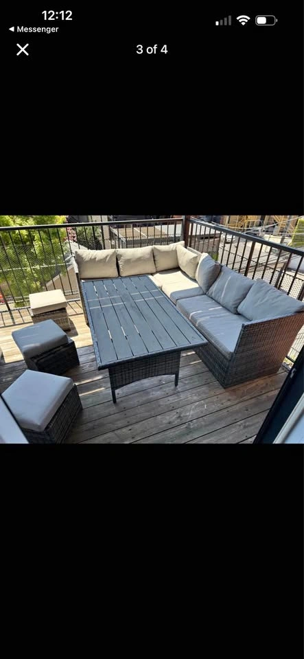 Outdoor table and chairs