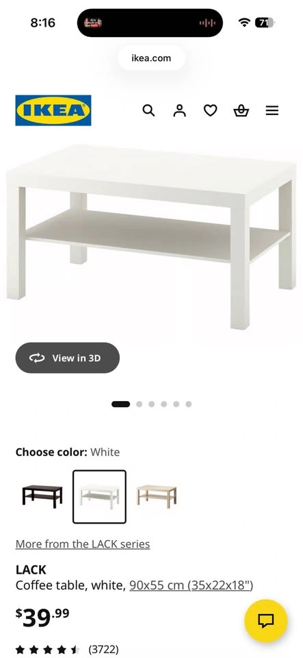Ikea lack coffee table - photo 2