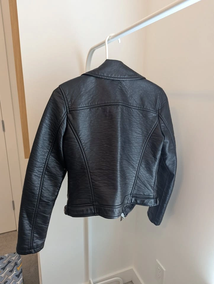 Guess Faux Leather Biker Jacket - Size Small - photo 3