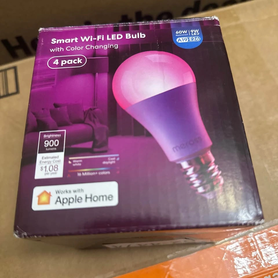 Meross Smart LED Bulbs – RGB Color – 4 Pack