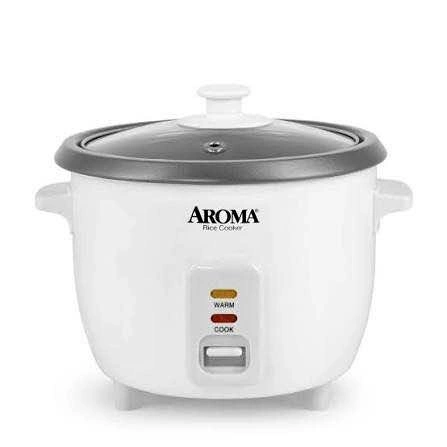 Aroma Rice Cooker – 6 Cup (1.5 Qt) – One Touch – New