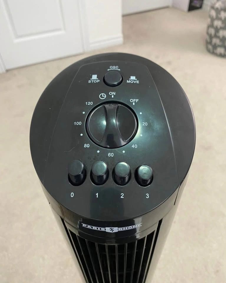 BRAND NEW Paris Rhone Tower Fan with Oscillation & Timer - Black - photo 2
