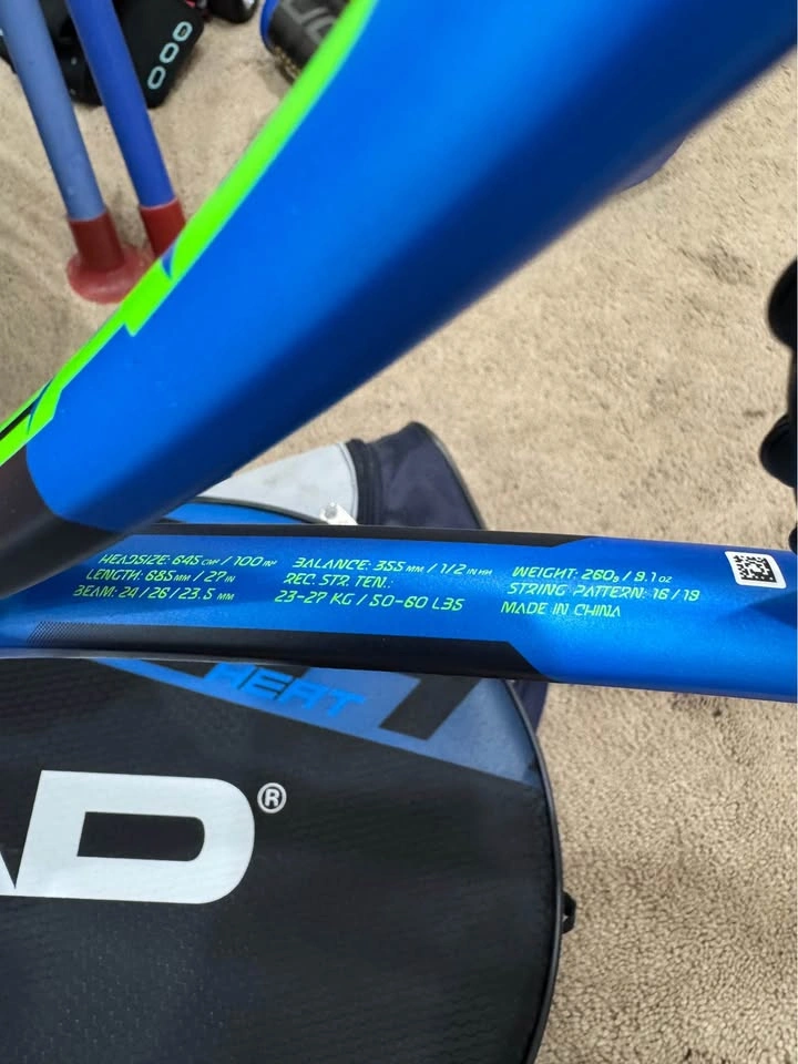 Head Heat IG Innegra Tennis Racquet With Bag - photo 2