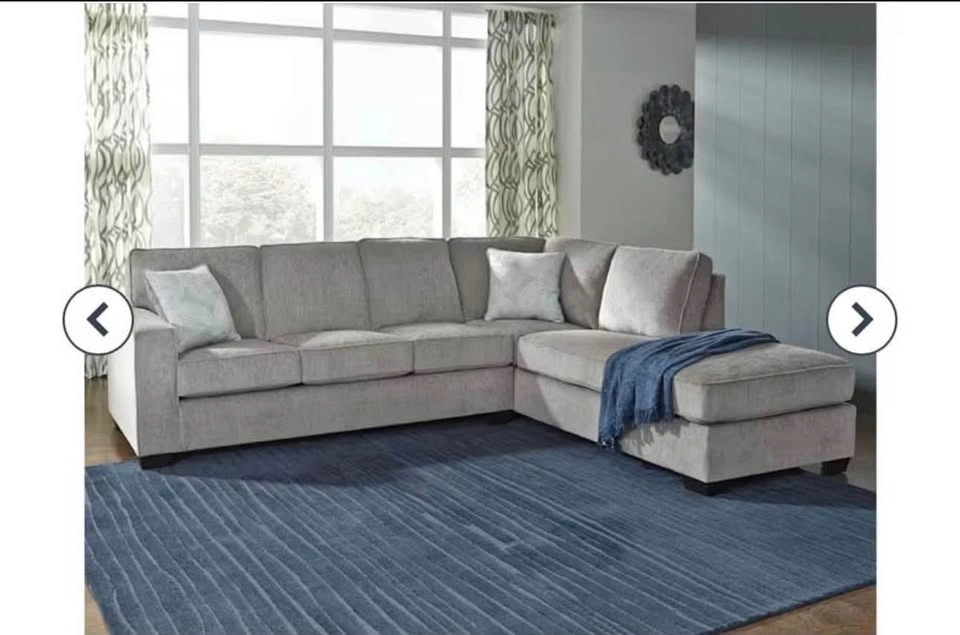 Ashley Altari 2 Piece Sectional Sofa - Alloy/Grey - photo 2