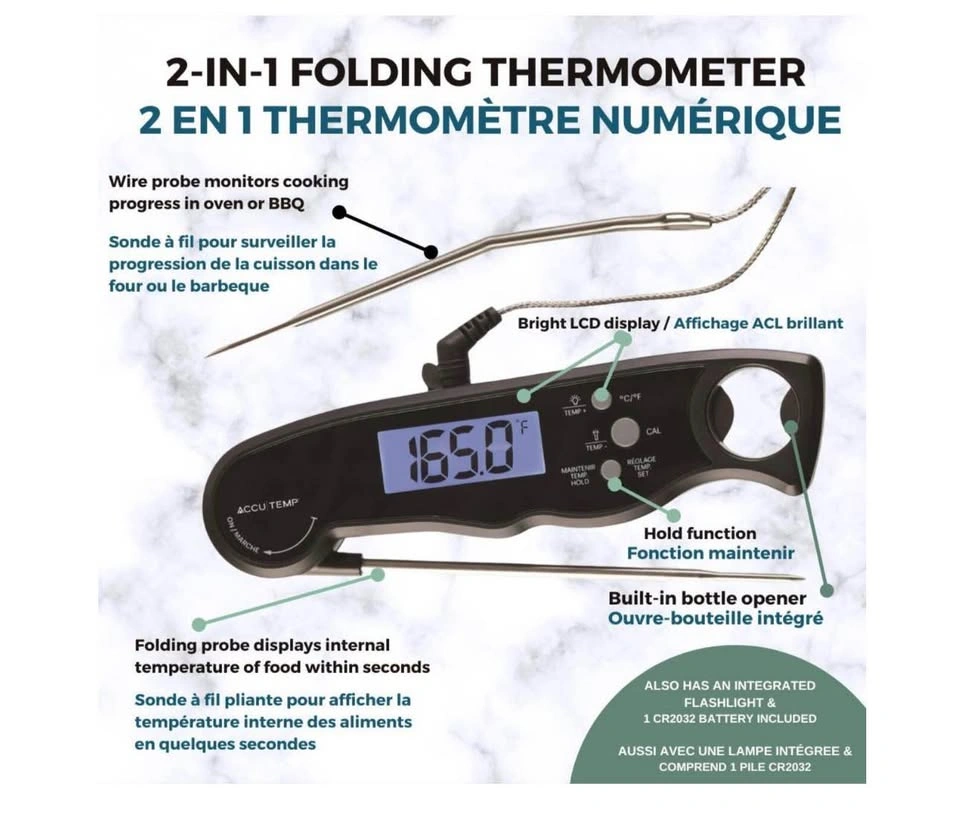 New Accutemp 2-in-1 Instant & Probe Digital Thermometer - photo 3