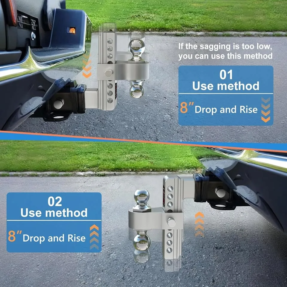 8" Trailer Hitch - 2 1/2” Receiver - 18,500 lbs - Brand New image indicator(3)