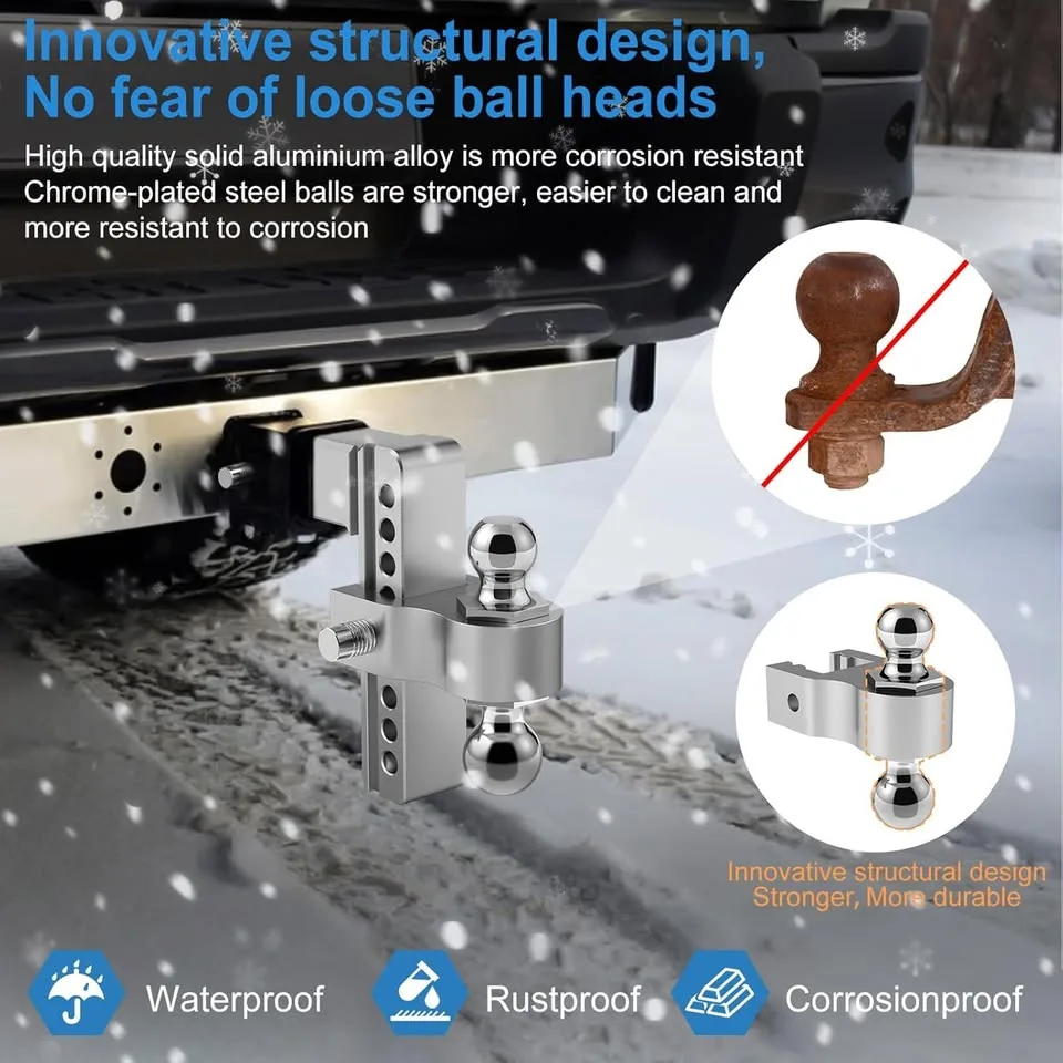 8" Trailer Hitch - 2 1/2” Receiver - 18,500 lbs - Brand New image indicator(4)