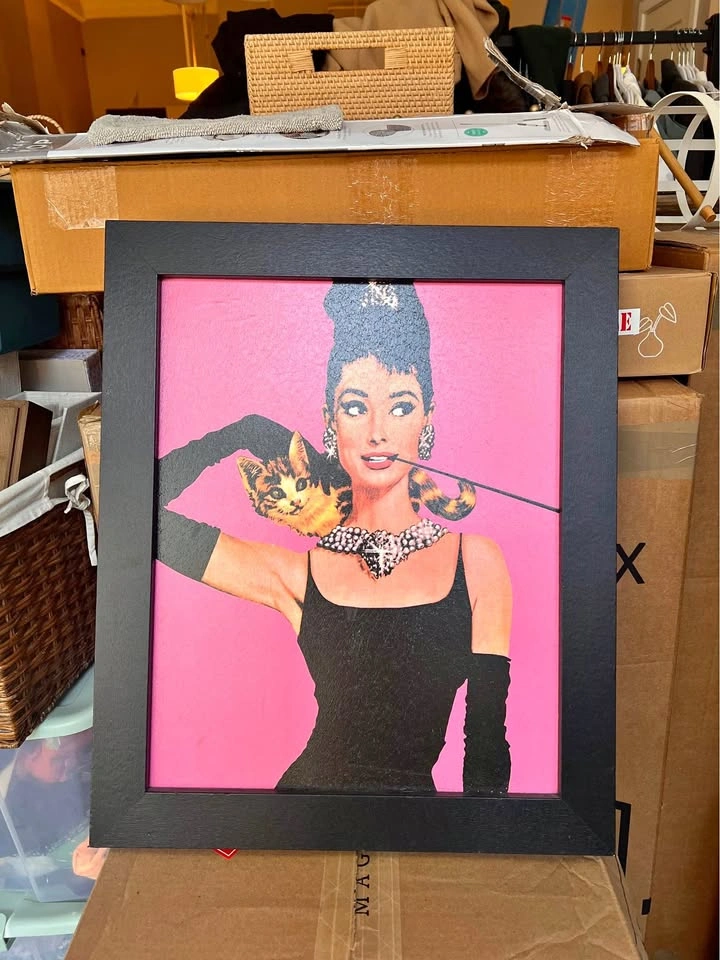 19x23 Breakfast at Tiffany’s Audrey Hepburn Framed Art