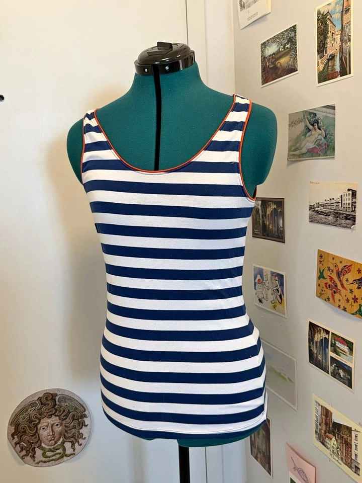 Striped Cotton Ellen Tracy Tank Top