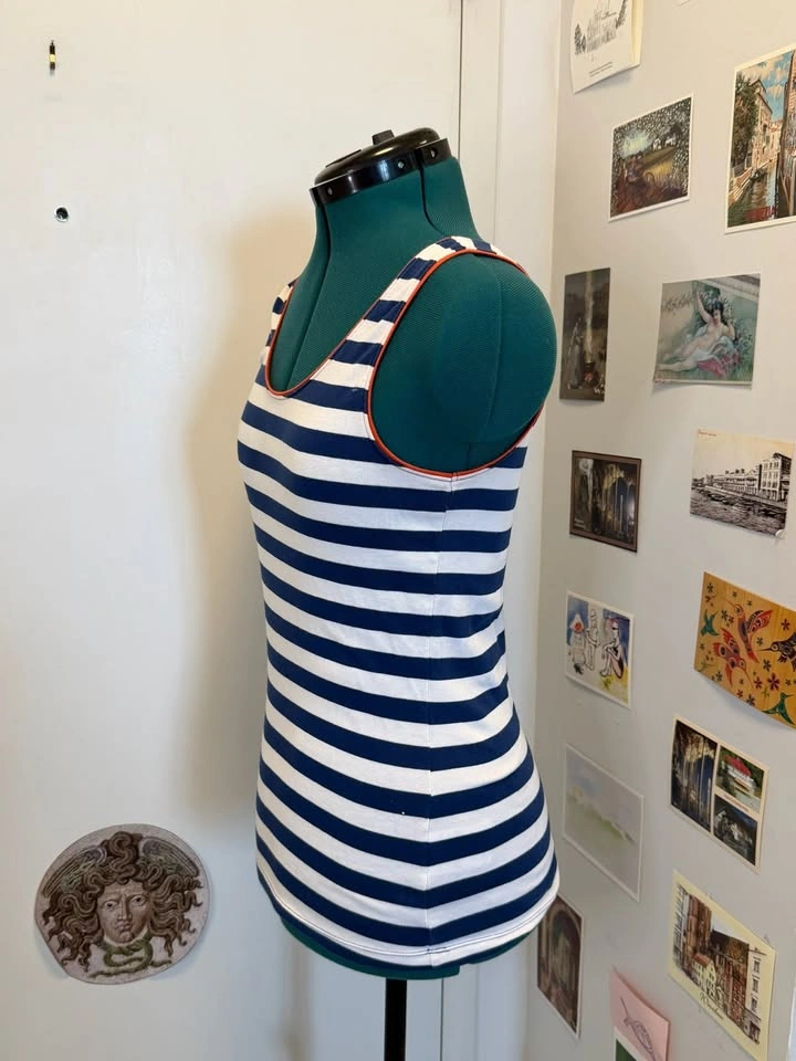 Striped Cotton Ellen Tracy Tank Top - photo 2