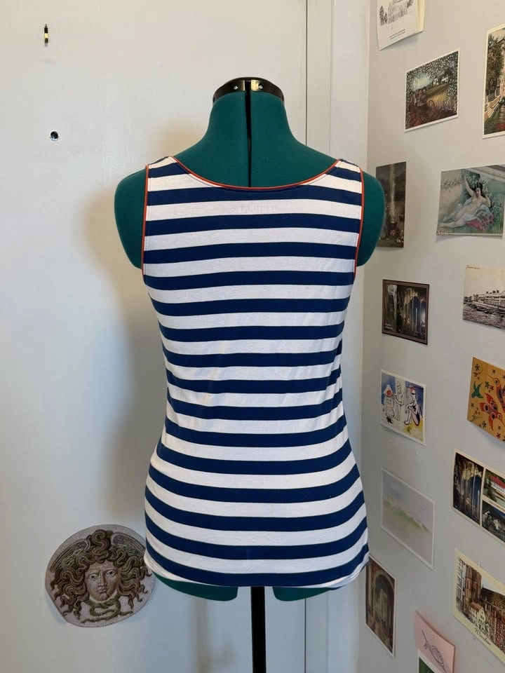 Striped Cotton Ellen Tracy Tank Top - photo 3