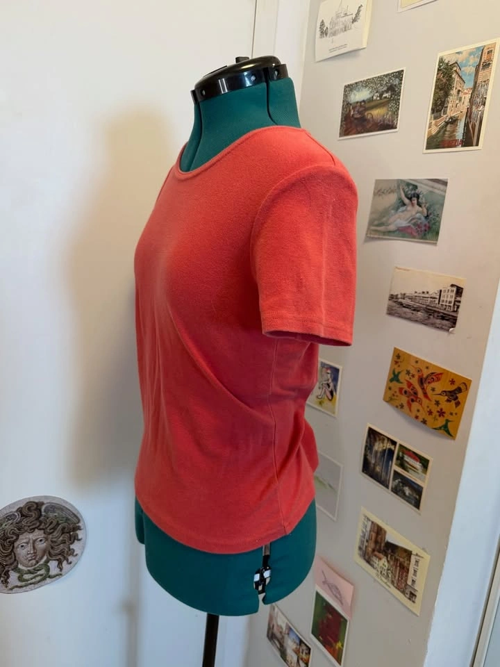 Red Cotton T-Shirt - photo 2