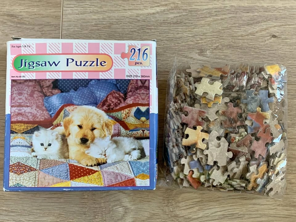 Brand New Jigsaw Puzzle Cats And Dog (216 pcs)