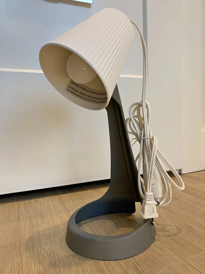 Brand New IKEA SVALLET Work desk lamp + IKEA SOLHETTA LED E12 li
