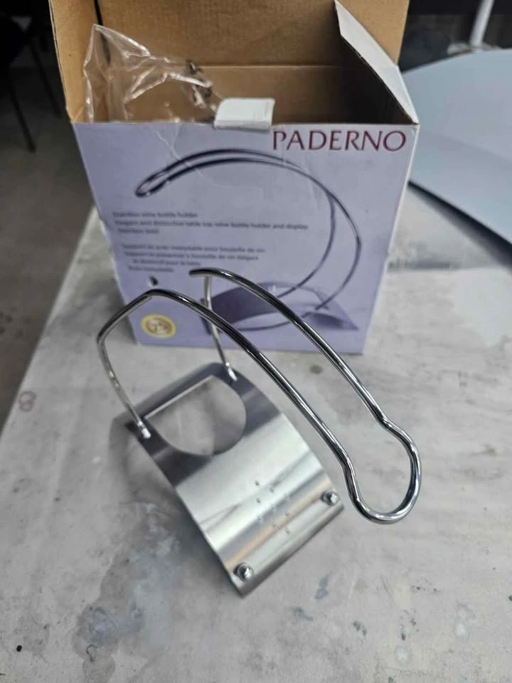 Paderno Stainless Steel Wine Bottle Holder (Modern Design) - photo 2