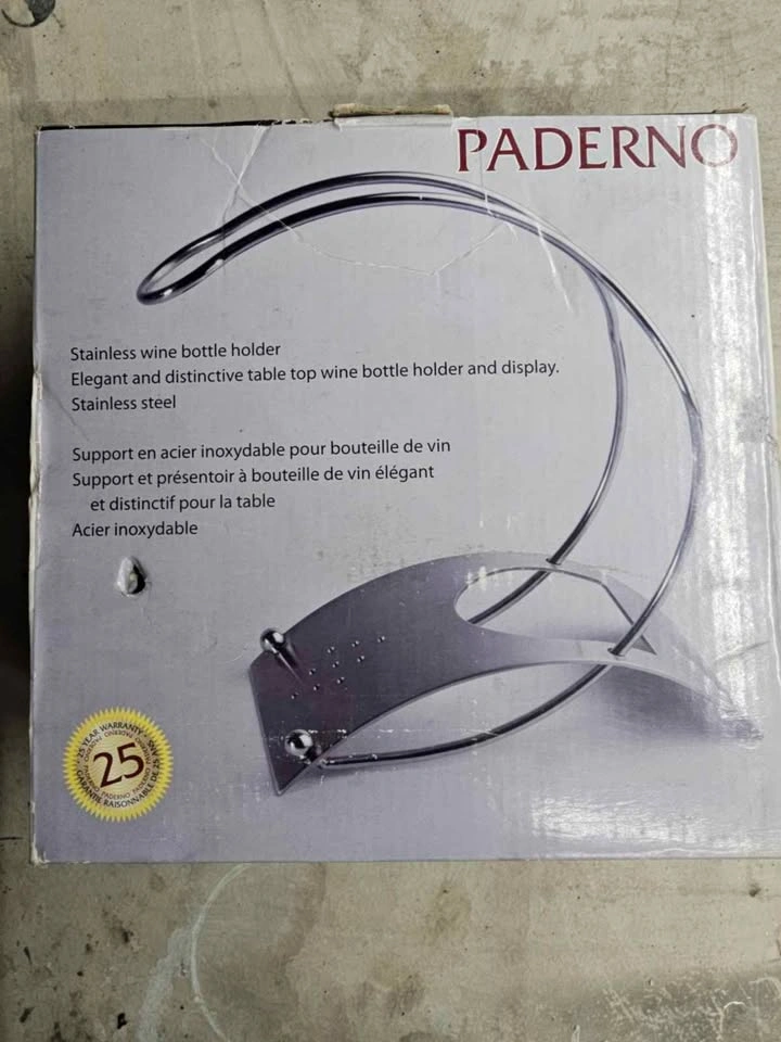 Paderno Stainless Steel Wine Bottle Holder (Modern Design) - photo 3