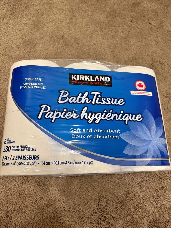 Sealed Kirkland Bath Tissue - 6 Rolls