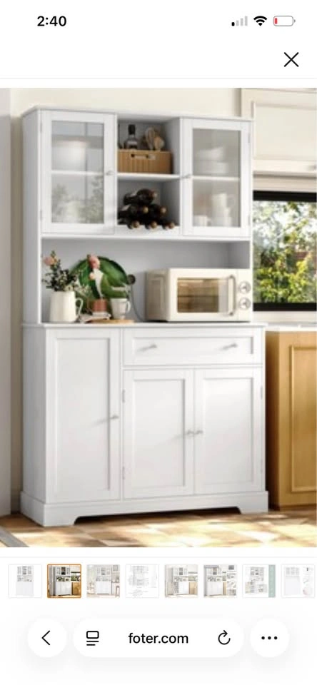 68in Kitchen Pantry White - photo 2