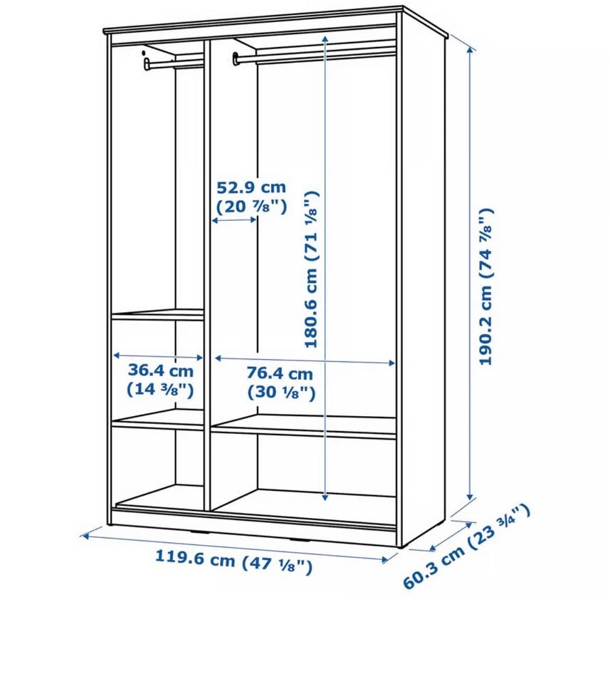 IKEA SONGESAND wardrobe retail $300 - photo 2